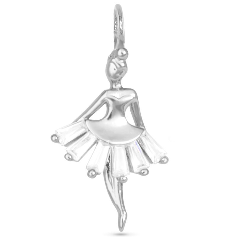 Ballerina Charm Silver